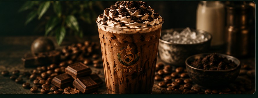 An Orbéan blended coffee